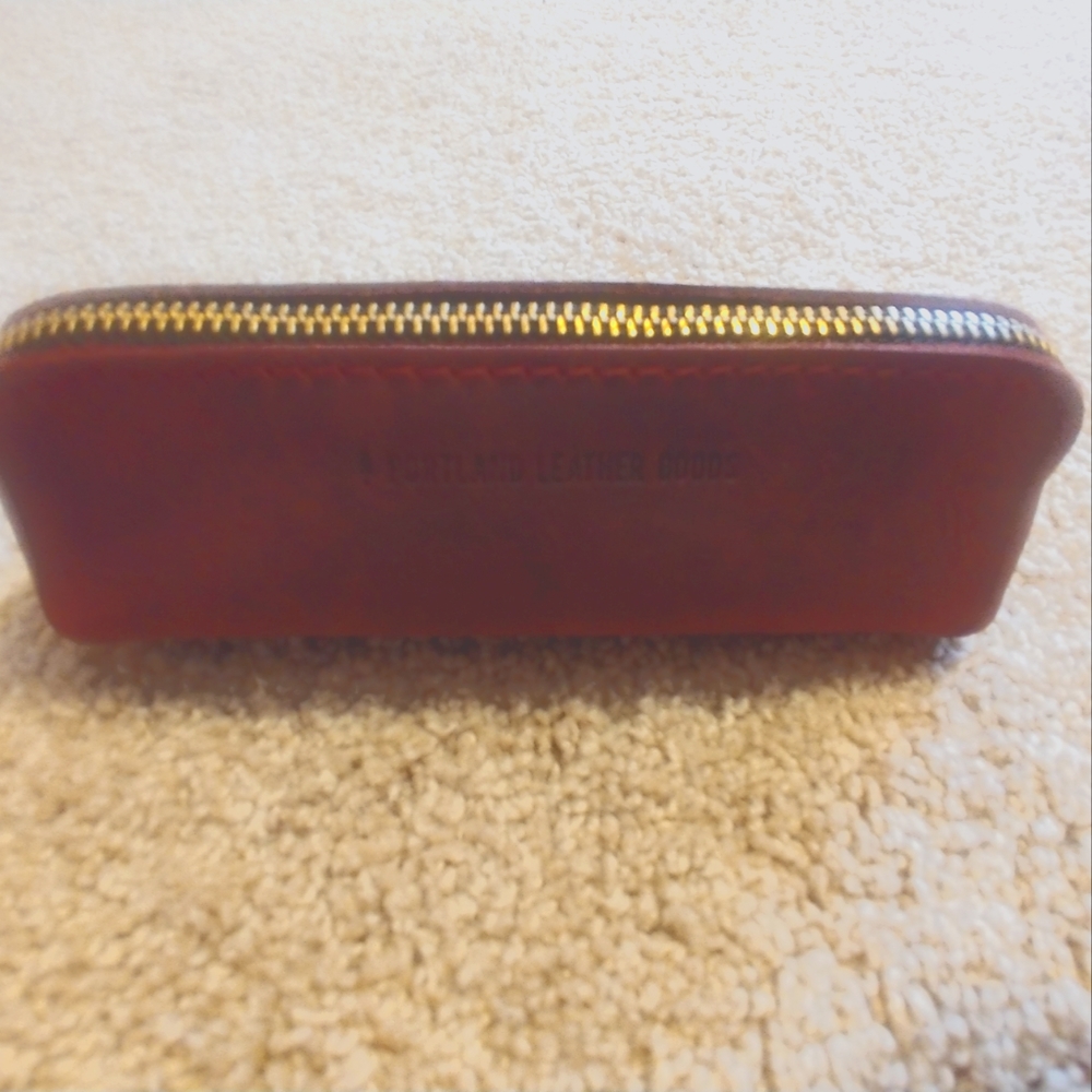 Portland Leather glass case.